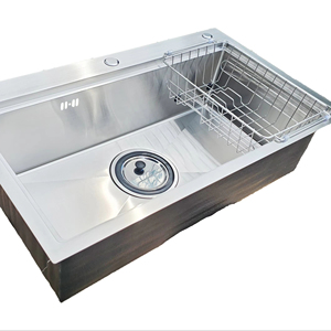 Fregadero de Cocina de Acero Inoxidable 304, Hecho a Mano, de un Solo Tazón Profundo, para Instalar Bajo Encimera, con Acabado Cepillado, Antioxidante y Antiarañazos, OEM - Product Image 1