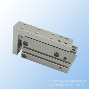 Cylindre de glissement de précision Hlh10X40S à rail latéral, pièces pneumatiques métalliques pour équipement d'automatisation - Product Image 1