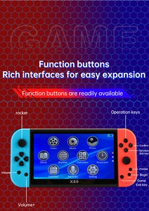 New Arrival X80 Cầm Tay Trò Chơi Giao Diện Điều Khiển 7 Inch HD Retro Trò Chơi Trẻ Em Giá Rẻ Của Quà Tặng Với Wi-Fi TV Chơi Trò Chơi Hỗ Trợ - Product Image 6