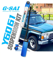 Amortisseur à azote réglable 2 voies, 4 tubes lisses, remplacement direct pour Nissan Patrol Y60 Y61, amortisseur de suspension rehaussée