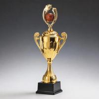 Trophée de basketball sportif en métal poli avec base durable pour les champions des tournois scolaires - Gravure personnalisée disponible