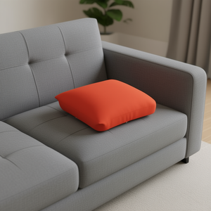 Cuscino di Lusso Elasticizzato Arancione 50*50 in Tessuto Elastico di Alta Qualità - Product Image 2