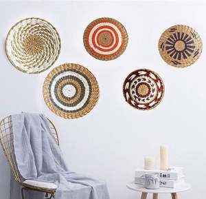 Vintage Boho Ferme Décoration Murale Art Carré Choses Décoratives pour Chambre En Gros Paniers Décoration Maisons Chambre D'invités - Product Image 1