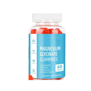 Gomitas de Suplementos Herbales, Gomitas de Glicinato de Magnesio, Procesamiento OEM Personalizado - Product Image 1