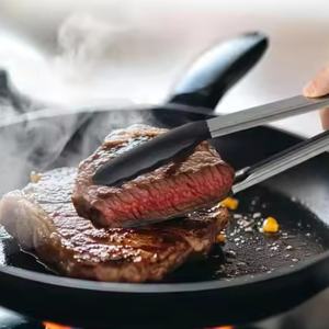 คีมคีบอาหาร9/12นิ้วทำ<span class=keywords><strong>จ</strong></span>า<span class=keywords><strong>ก</strong></span>ซิลิโคนไม่มีสาร BPA ติดบาร์บีคิว - Product Image 4