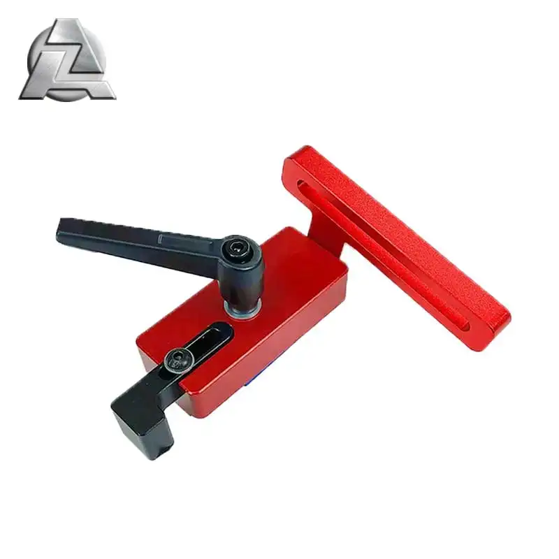 ZJD-BT012 carpenter hand tools woodworking chute locator 45 type aluminum miter t track stops