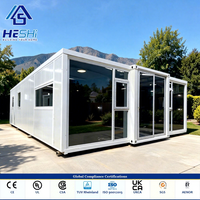 Maison conteneur préfabriquée extensible écologique de 40 pieds ou 20 pieds, 1, 2, 3, 4 ou 5 chambres, maison modulaire de jardin, unité d'habitation complémentaire