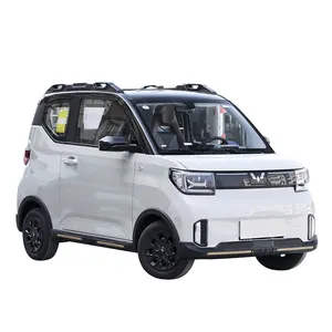 100 Kmh conductor de mano izquierda 3 puertas 4 asientos Wuling Mini vehículo eléctrico barato para Wuling