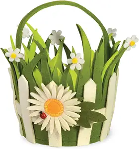 Easter Felt Basket For Kids Easter Egg Hunting Party Favors Easter Bucket