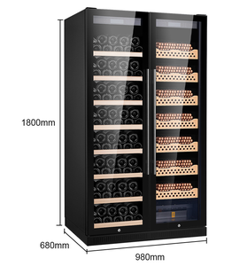Humidor à cigares et cave à vin double porte en gros, haute qualité, avec refroidissement par compresseur - Product Image 1