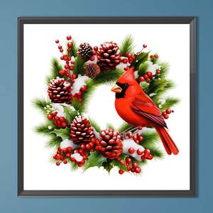 1 pièce 30*30cm <span class=keywords><strong>Peinture</strong></span> diamant animale à motifs personnalisés Paon, Cardinal, Colibri, Tête <span class=keywords><strong>de</strong></span> <span class=keywords><strong>taureau</strong></span>, entièrement piquée, Artisanat artistique, Décoration murale - Product Image 4