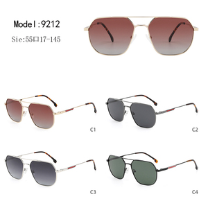 Gafas de Sol de Piloto Unisex, Montura Metálica Rectangular, Lentes Degradadas, 100% Protección UV, para Uso en Exteriores, para Adultos - Product Image 2