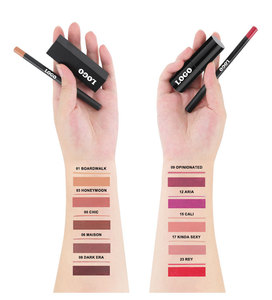 Juego de Lápiz Labial Mate y Delineador de Labios Personalizado OEM en Oferta, Acabado Aterciopelado, Larga Duración, No se Transfiere, Altamente Pigmentado, Marca Privada - Product Image 2