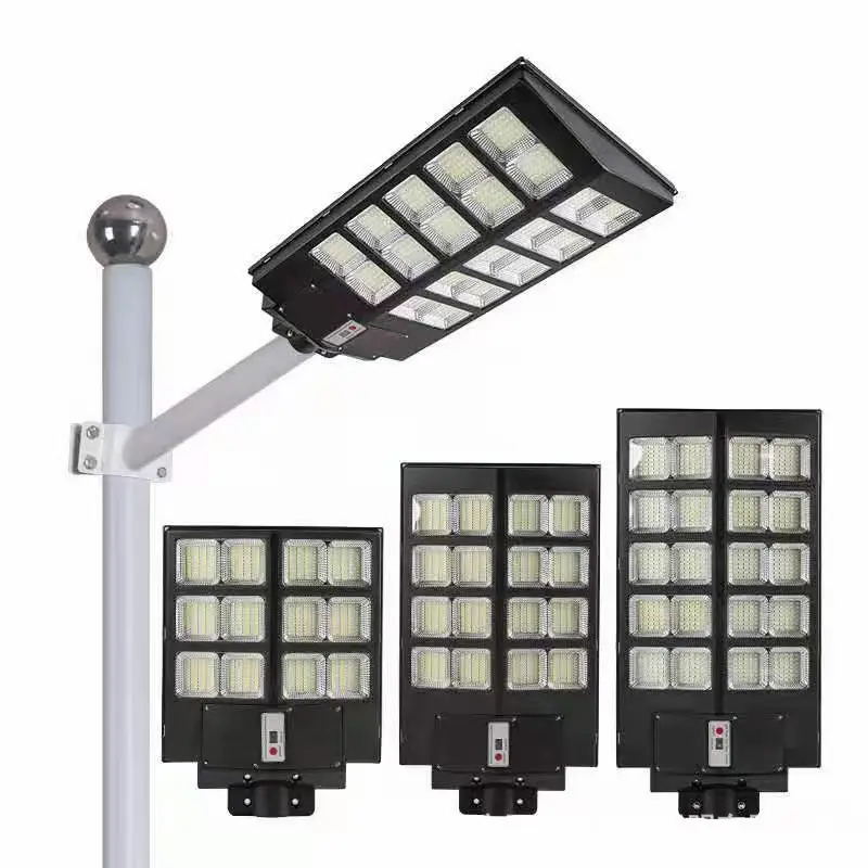 Farola Solar Led con Control remoto, 600w, 800w, 1000w, Sensor de Radar IP67, luz de carretera impermeable, camino exprés, patio