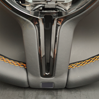 Volant sport en cuir perforé orange pour BMW F10 F11 F20 F22 F30 F31 F32 F33 F34 F35 F36 M3 F80 M4 F82 M2 F87 F90