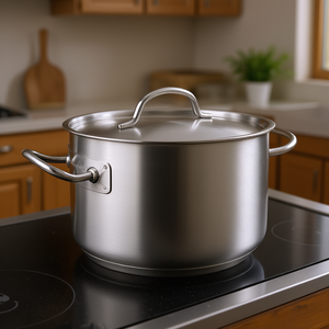 Casseruola alta Chef Classic da 3 Qt in acciaio inossidabile con coperchio per uso su piano cottura - Product Image 3