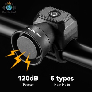 <span class=keywords><strong>Klaxon</strong></span> de vélo de montagne étanche IP4X 120 dB, sonnette de vélo à batterie/chargeable, <span class=keywords><strong>klaxon</strong></span> pour trottinette d'enfant, poussette et draisienne - Product Image 1