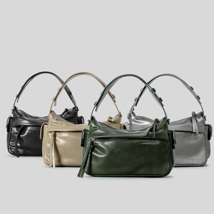 Bolso de Hombro Boston de Cuero Suave, Fábrica Personalizada OEM/ODM, Bolso Cruzado Casual para Mujer - Product Image 1