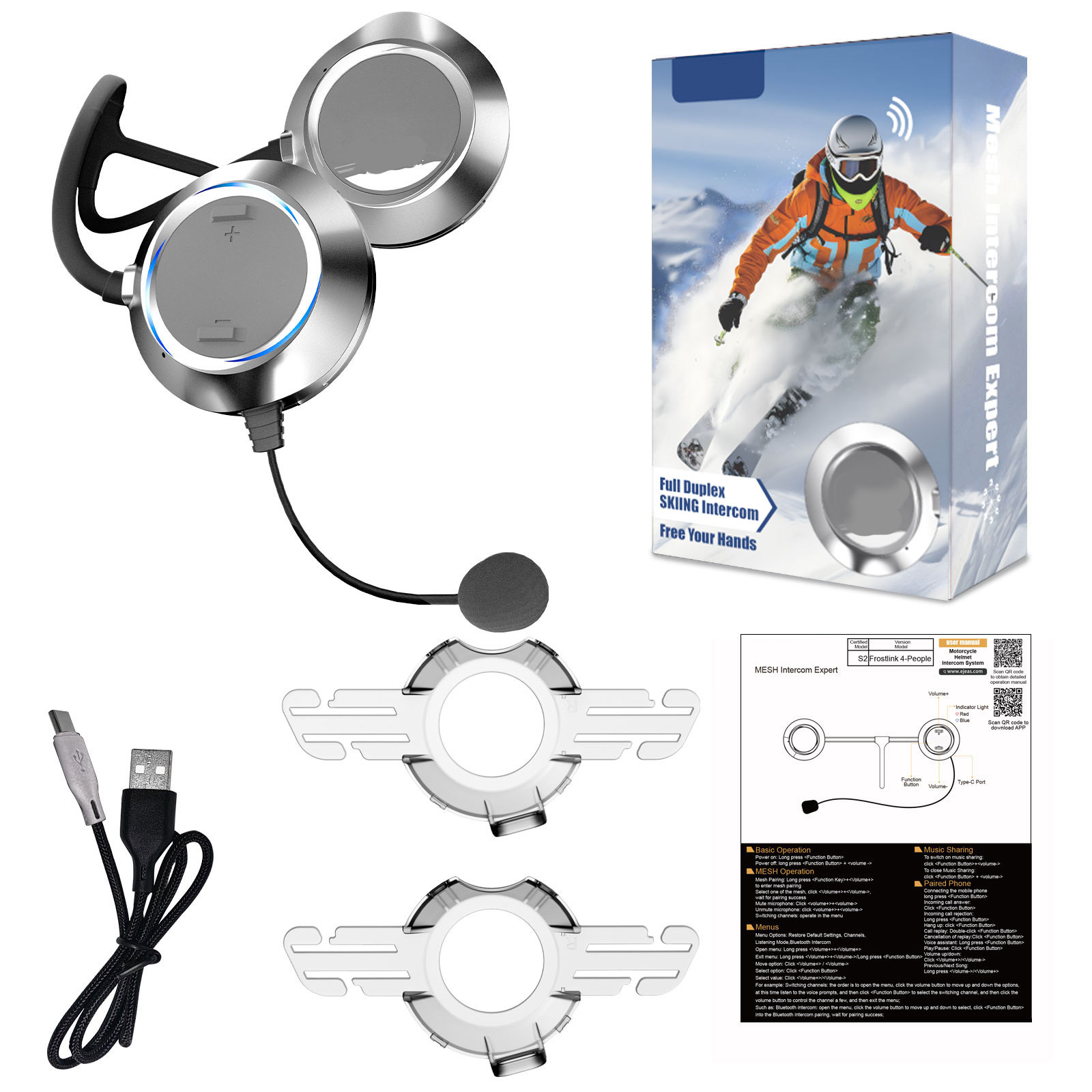 Casco integral gris