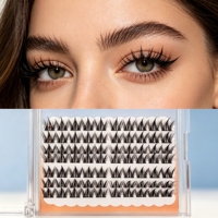 Cils de style elfe, créant un maquillage des yeux parfait et exquis. Lash Factory : Vente en gros avec personnalisation disponible.