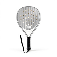 Ensemble de raquettes de paddle-tennis ABS 47 cm en 2 pièces, noyau intérieur en mousse de coton, poignée antidérapante, surface à haute élasticité, écologique, portable