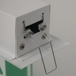 Insegna di Emergenza LED per Evacuazione EXIT in Ferro+Acrilico di Alta Qualità a Basso Costo, Batteria Ni-Cd, 1,5 Ore di Autonomia - Product Image 4