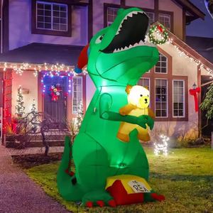 Decoraciones para Fiestas Infantiles a Precio de Fábrica, Dinosaurio Inflable de 6.5 Pies con Luces LED Integradas para Jardín y Césped - Product Image 6
