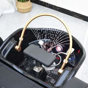 Intelligent electric massage shampoo <b>bed</b>, fully automatic water circulation steam head therapy <b>bed</b> for hair salons and beauty pa - Product Image 3
