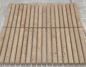 Phổ biến tự nhiên màu xanh lá cây đá cẩm thạch khảm Dải KitKat đá cẩm thạch khảm gạch thanh đảo trang trí rãnh đá cẩm thạch backsplash nhà bếp gạch - Product Image 5