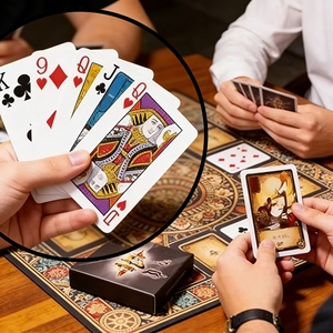 <span class=keywords><strong>Cartes</strong></span> à jouer magiques en vente chaude, <span class=keywords><strong>cartes</strong></span> à jouer en plastique marquées pour accessoires <span class=keywords><strong>de</strong></span> <span class=keywords><strong>magie</strong></span> professionnels - Product Image 4