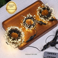Guirlande lumineuse LED d'extérieur JIAXUN en gros pour Noël, avec télécommande, modes de défilement étoilé et design feu d'artifice, pour fêtes