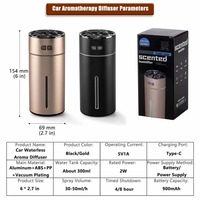 Diffuseur d'air frais pour voiture Amazon, intelligent, à double buse, en plastique, 300 ml, alimenté par USB, éclairage coloré, parfum longue durée, pour bureaux