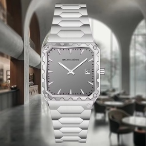 Luxury Brand New Arrivals 222 Square Men's Wrist <b>Watch</b> Stainless Steel VH31 Sweep Quartz Movt Male Sport <b>Watches</b> - Product Image 1