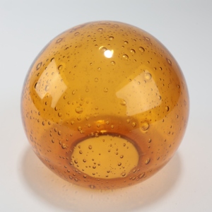 Paralume di Ricambio per Lampada a Cupola <span class=keywords><strong>in</strong></span> <span class=keywords><strong>Vetro</strong></span> Ambrato Fuso, Fatto a Mano, Facile da Installare, per Interni - Product Image 2