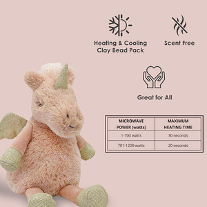 ASTM <span class=keywords><strong>Licorne</strong></span> rose assise Jouet en peluche micro-ondable Cadeau chaud pour enfants et adultes Soulagement du stress en peluche <span class=keywords><strong>Licorne</strong></span> - Product Image 2