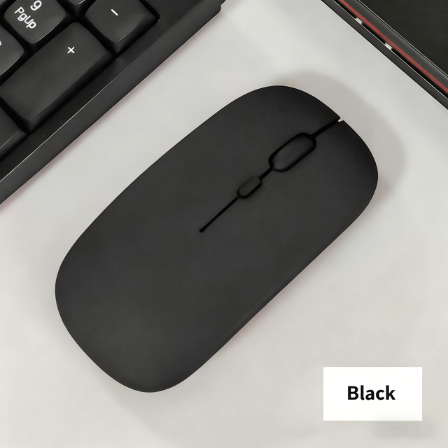 Super Slim 1600 DPI USB Optical Wireless AAA Battery Powered Ergonomic Mini Gaming Mouse for Desktops in Stock