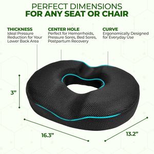 JYM Fábrica Direta Ortopédica <span class=keywords><strong>Donut</strong></span> Cadeira com Cooling Pad Memória Espuma Gel Travesseiro Lombar Travesseiros & Almofadas Do Assento - Product Image 2