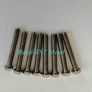 Vis à tête hexagonale M5 x 40 mm en alliage de <span class=keywords><strong>titane</strong></span> Gr5 avec <span class=keywords><strong>traitement</strong></span> de <span class=keywords><strong>surface</strong></span> en zinc blanc/jaune/HDG - Product Image 3