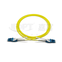 Kabel Patch Fiber LC Uniboot G657A1 OM4 Push Pull Bend Insensitive 1m 20m PVC LSZH untuk Pusat Data