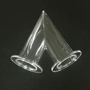 Tube en verre Quartz original, Tube en verre en forme de V fabriqué en chine
