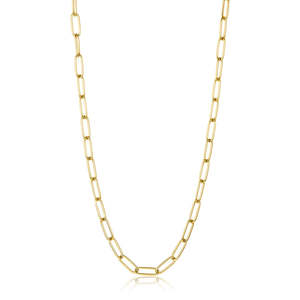 Trang Sức Đơn Giản Dây Chuyền Dây Cáp Vàng 14K Bằng Thép Không Gỉ Dây Chuyền Vòng Cổ Nhiều Lớp Vòng Cổ Kẹp Giấy Bạn Thân Nhất Cho Nữ Tùy Chỉnh - Product Image 4