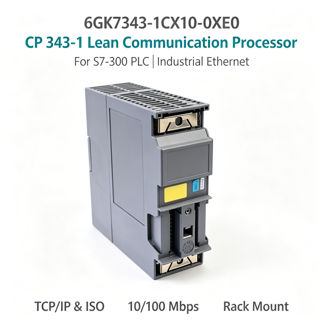 6GK7343-1CX10-0XE0 CP343-1 Lean Communication Processor For S7-300 PLC Industrial Ethernet Module