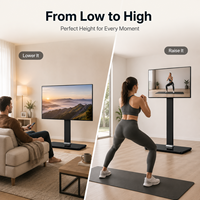 Nuevo Soporte de TV Motorizado de Metal Resistente de 32 a 70 Pulgadas, Base Giratoria para TV, Estable para Entrenamiento, 3 Ajustes Preestablecidos para Sentarse/Pararse/Jugar