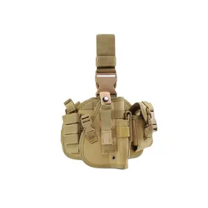 China XinXing Khaki Polyester Tactical Combat Waist Bag G Leg Holster