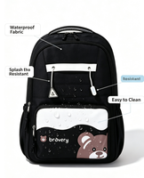 Sac à dos scolaire léger et imperméable pour adolescents et étudiants, avec logo personnalisé, multi-poches, pour le collège