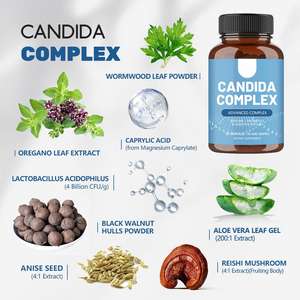 Volwassenen Candida Purifying Complex Aloë Walnoot Oregano Vitaminen Harde <span class=keywords><strong>Capsules</strong></span> Verbeteren Immuniteit 90 Stuks 24 Maanden Houdbaarheid - Product Image 2