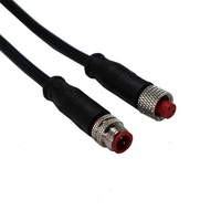 IP65 Mini M6 M8 acier inoxydable puissance connecteur étanche 2pin-6pin fil électrique 10A 12V courant nominal mâle/femelle