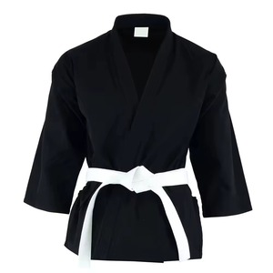 Ensemble de kimonos de BJJ de qualité supérieure, logo personnalisé, position avant, respirant, toucher doux, polyester/coton, durable, séchage rapide - Product Image 5