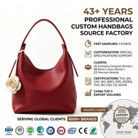 Tas Selempang Hobo Merah Anggur Mewah Wanita Motif Bunga Kamelia Bulan Sabit Tahan Lama Cetak Logo Kustom OEM ODM Pabrik Grosir 2026