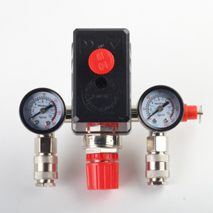 Conjunto de Interruptor de Presión Automático NIF 90-125 PSI 5.5-8 bar, Regulador de Compresor de Aire con Manómetro, Conector G1/4 - Product Image 2